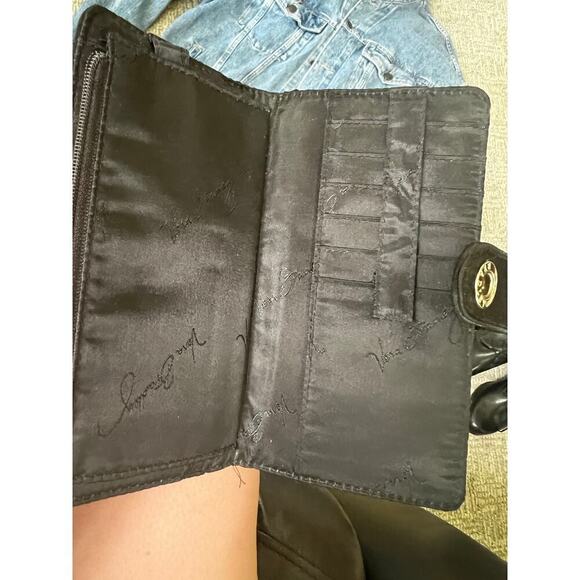 Vera Bradley black quilted wallet OS - Picture 4 of 4